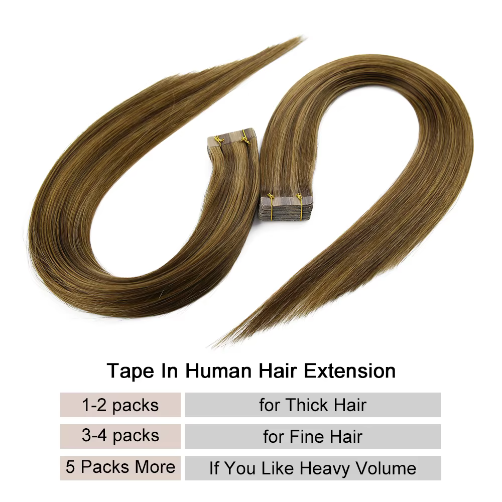 Bande dans l'extension de cheveux