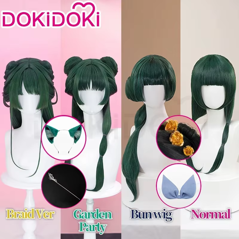 【Partiellement prêt à être expédié】Perruque Maomao Anime The Apothecary Diaries DokiDoki pour femme