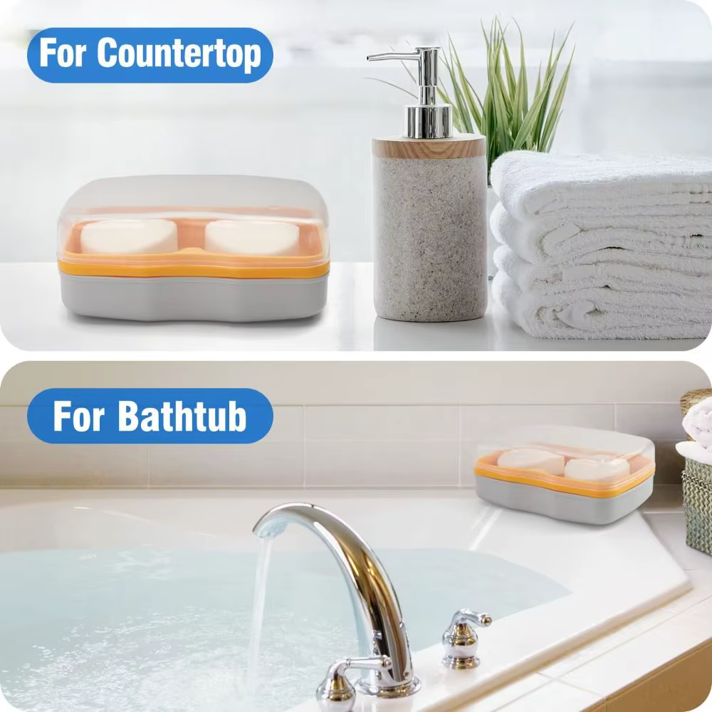 Porte-shampoing portable à compartiment pour touristes de grande capacité, porte-bar Regina HOShower avec couche de proximité