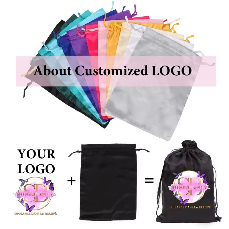 Sac en Satin pour Perruque