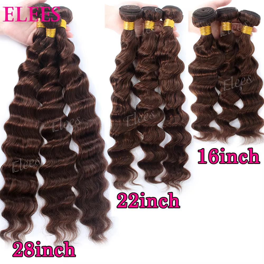 Extensions de cheveux humains ondulés 12A