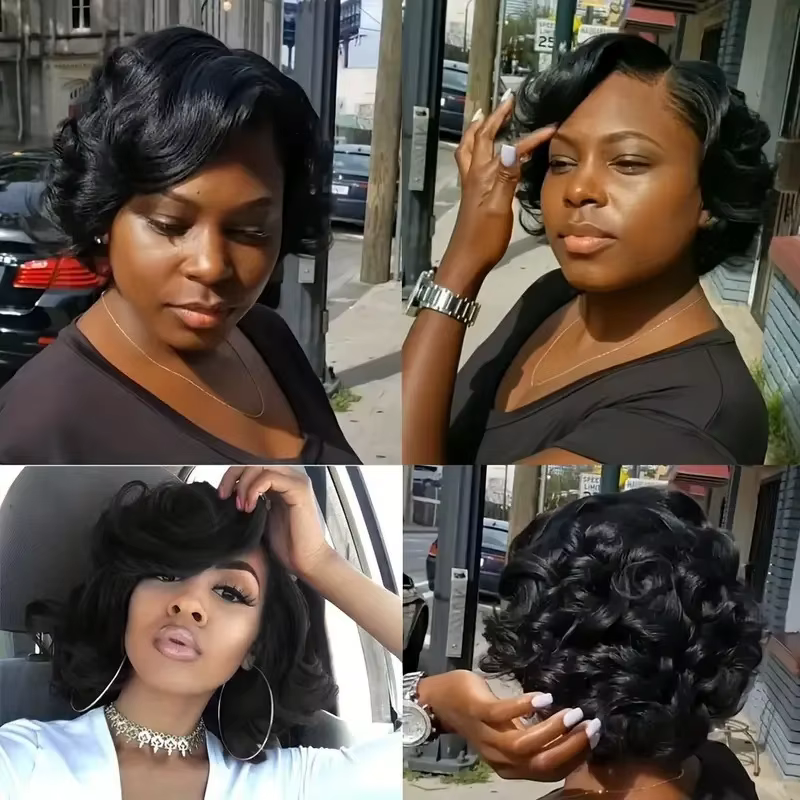 Perruque Lace Front Wig noire