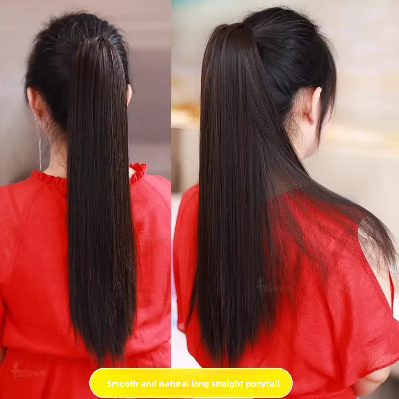 Extensions de cheveux longs et raides de style chinois traditionnel