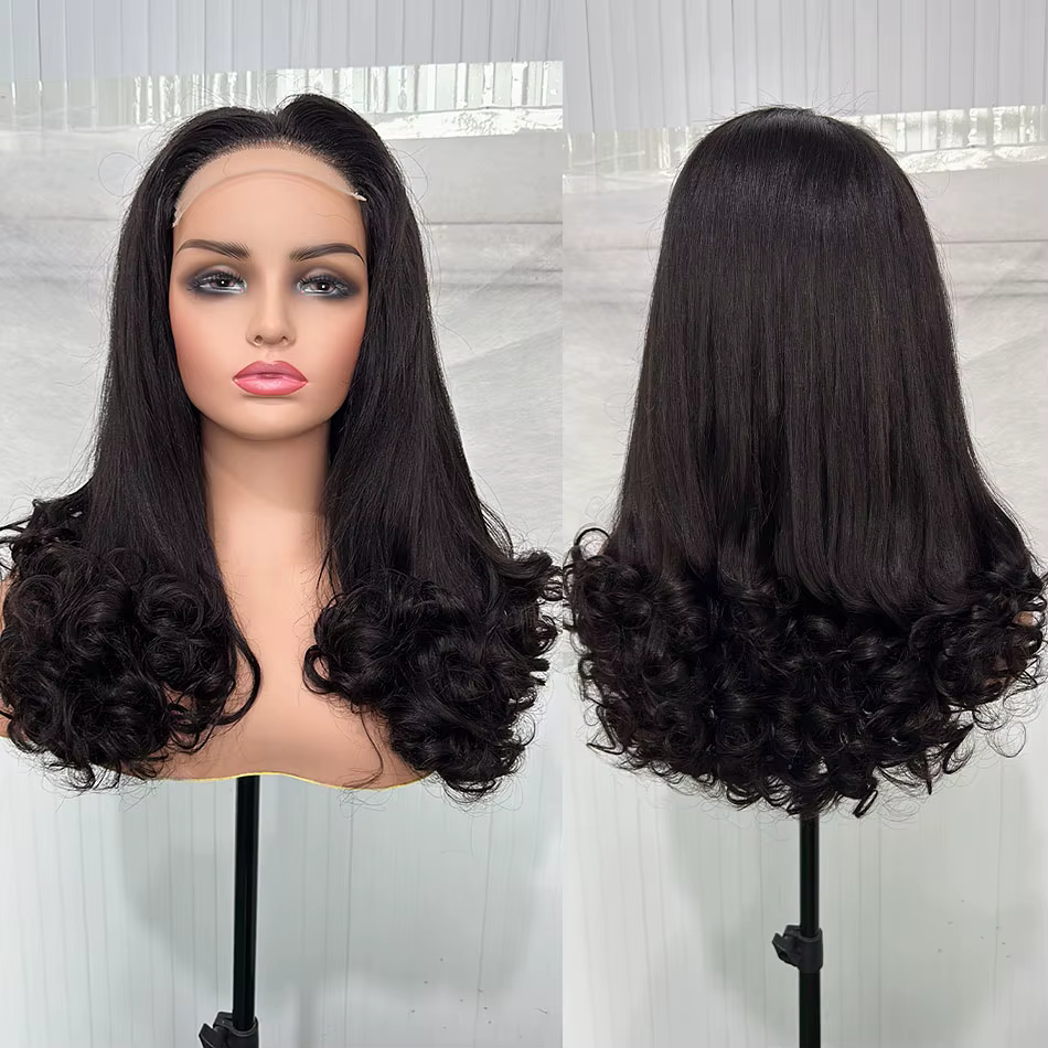 12A Double dessiné oeuf de printemps bouclés vierge perruques de cheveux humains 5x5 HD dentelle sans colle porter et