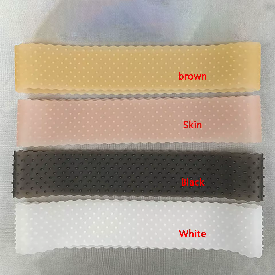 Bandeau en Silicone Transparent antidérapant élastique doux perruque Grip bande réglable femmes