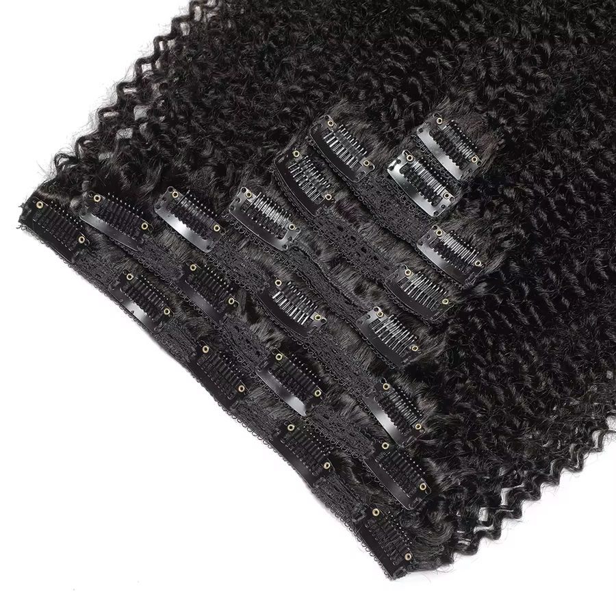 Extensions de cheveux bouclés afro crépus