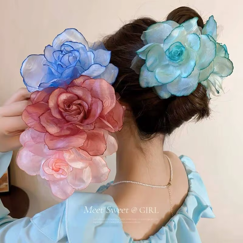 2025 Pince à cheveux à fleurs pour femmes
