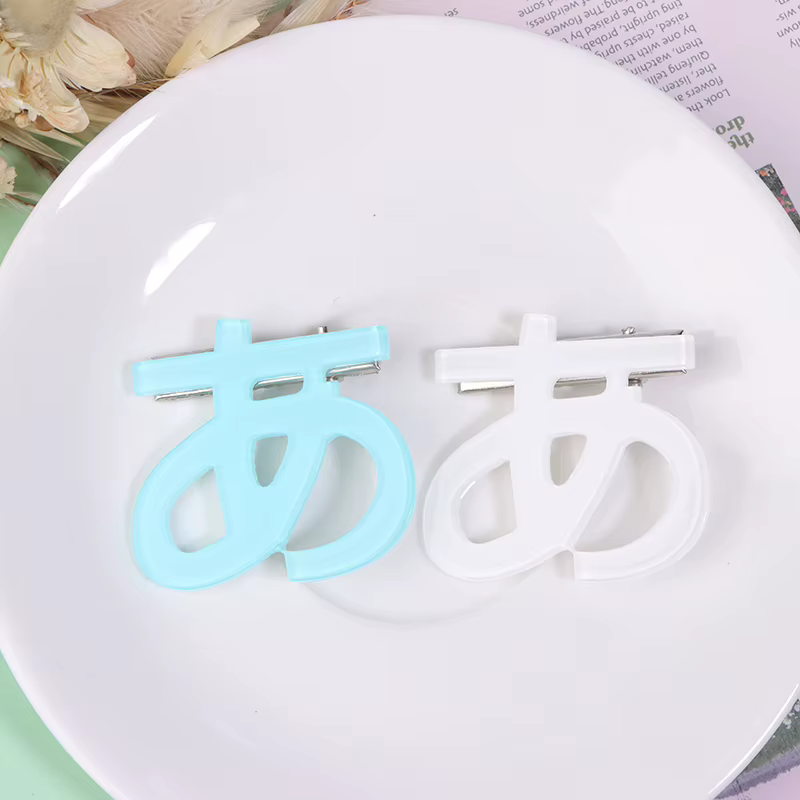 Épingle à cheveux avec écriture japonaise