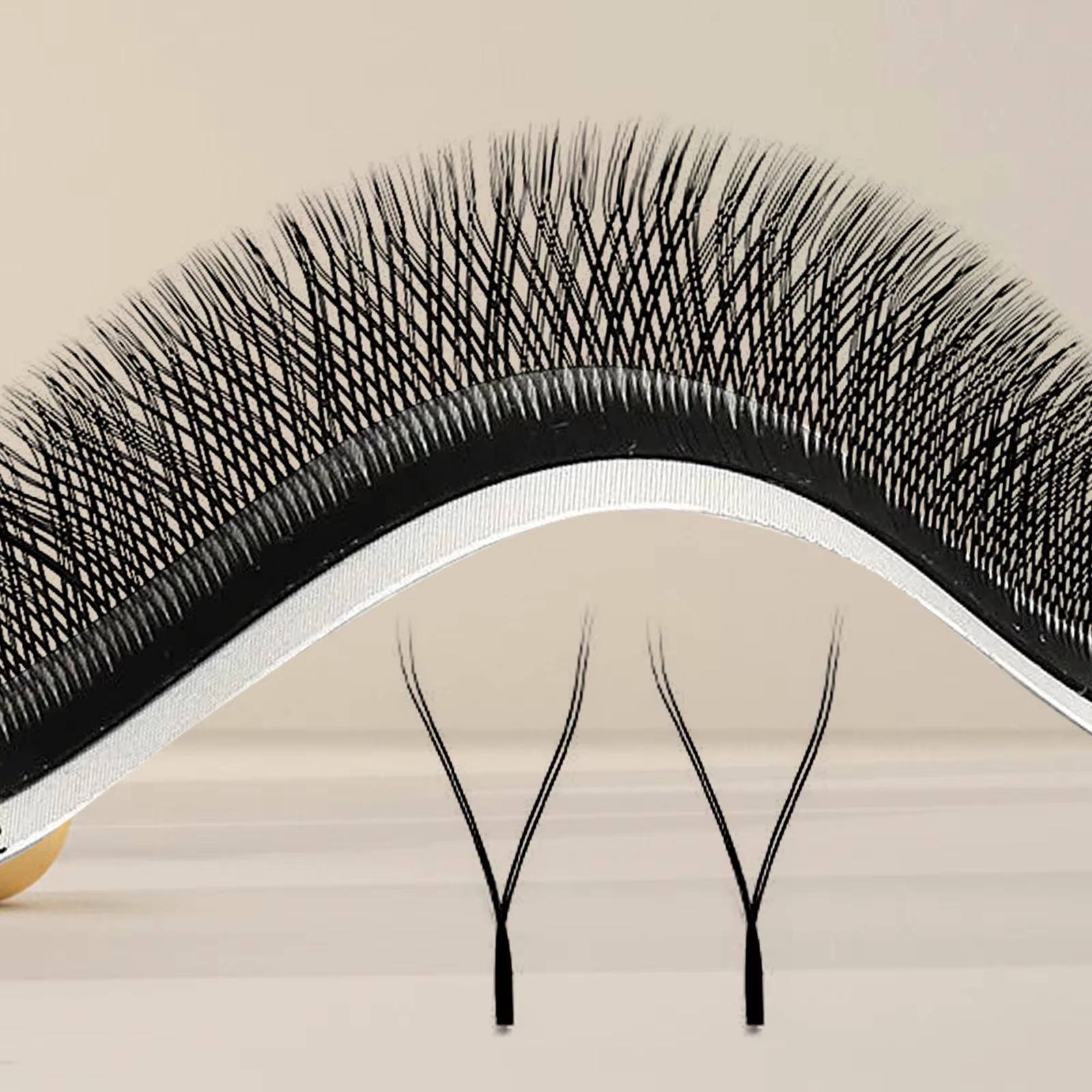Extensions de cils en forme de YY, cils au miel, noir mat, 0.05 0.07 8-15mm