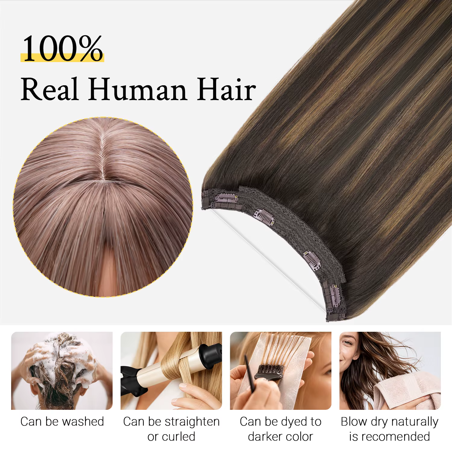 Extensions de cheveux en fil