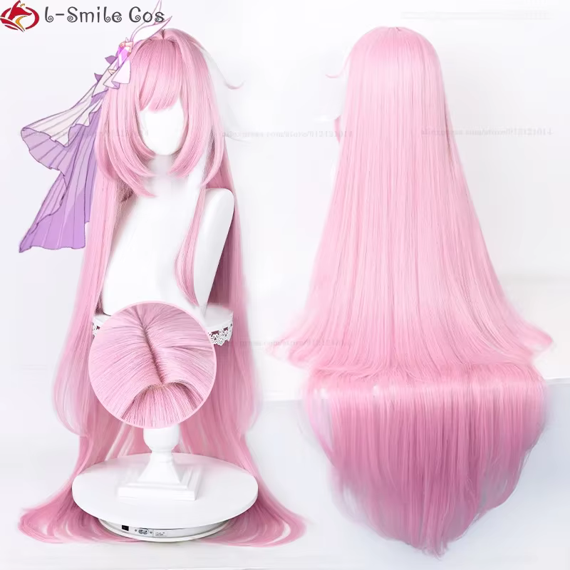 Elysia Cosplay perruque longue rose blanc perruques pour femmes Costumes