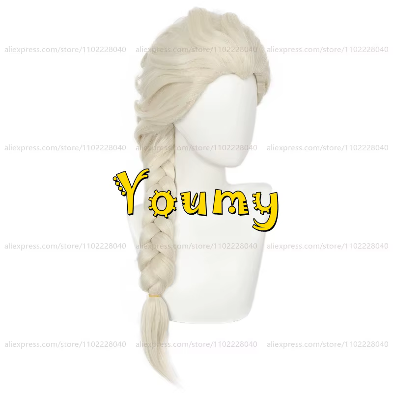 Perruque Anime Princesse Elsa pour Femme