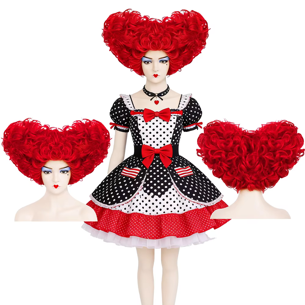 Perruque de cosplay Red Queen
