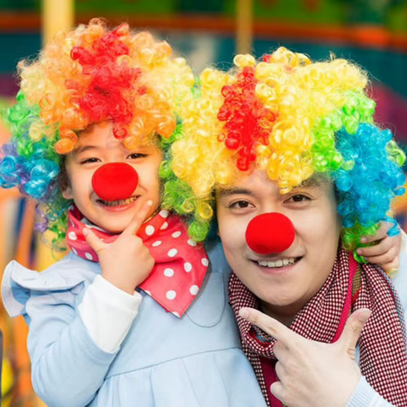 Performance ondulée bouclée Clown perruque Cosplay cheveux synthétique