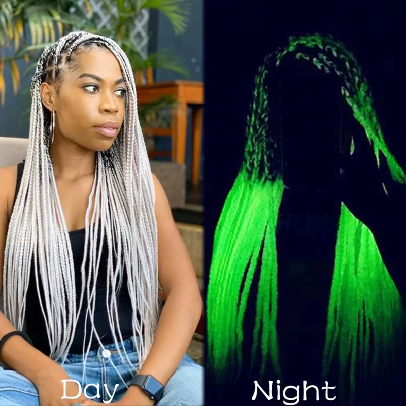 Extensions de cheveux tressés lumineux