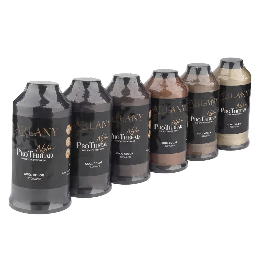 ARLANY trame Extension de cheveux fil à coudre 1500 Yards fil collé en Nylon pour poignée tissage perruque faisant des