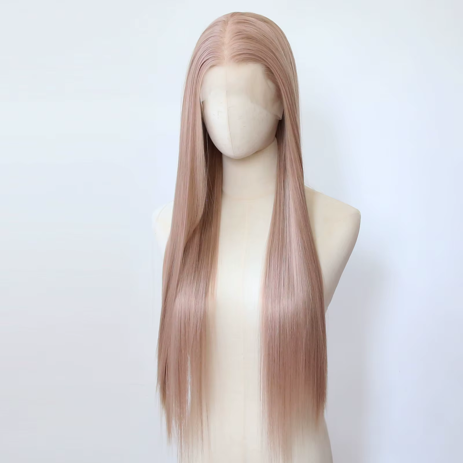 Perruque Lace Front Wig synthétique Rose
