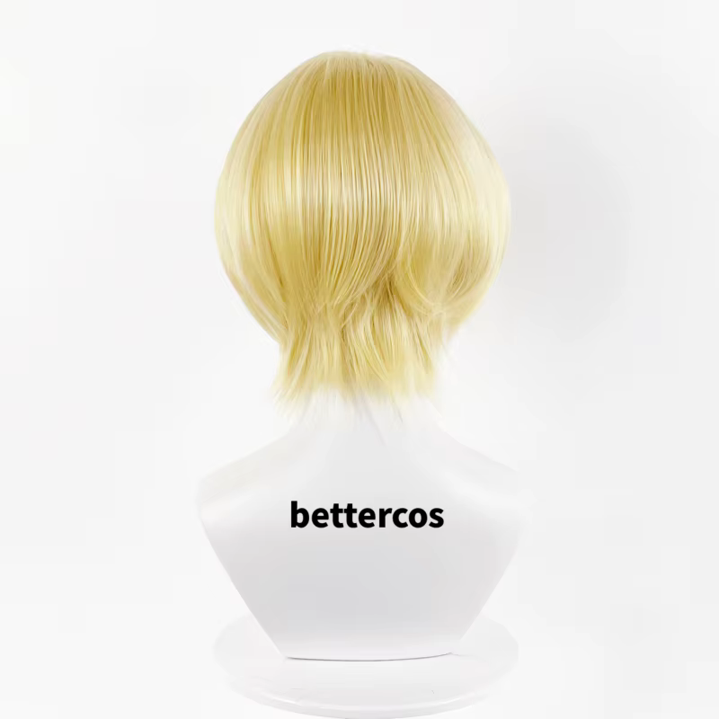 William James Moriart Cosplay perruque Anime MORIARTY le PATRIOT Blonde cheveux synthétiques courts résistants à la