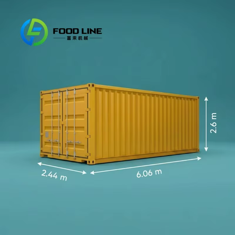 Conteneur frigorifique industriel de 40 pieds pour aliments surgelés, conteneurs modulaires combinés, volume de stockage ajustable en fonction de la production d'usine