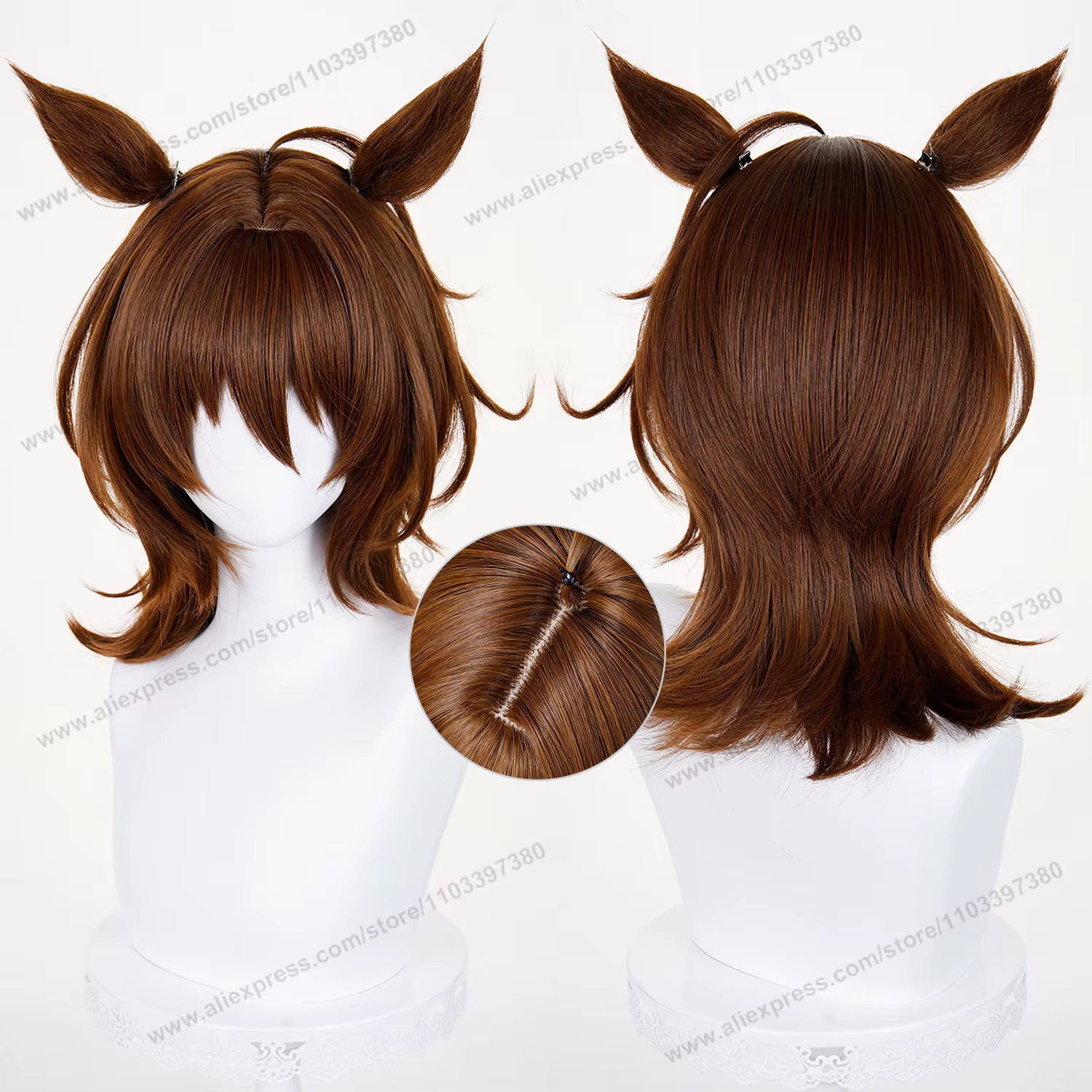 Perruque de Cosplay Agnes Tachyon