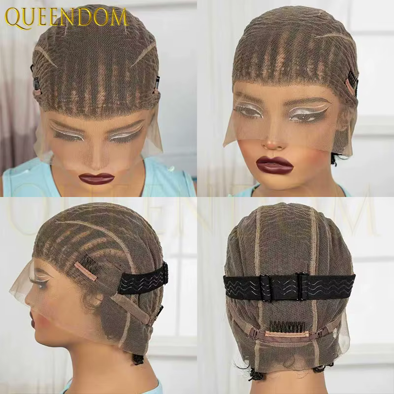 Perruque synthétique courte tressée Bob