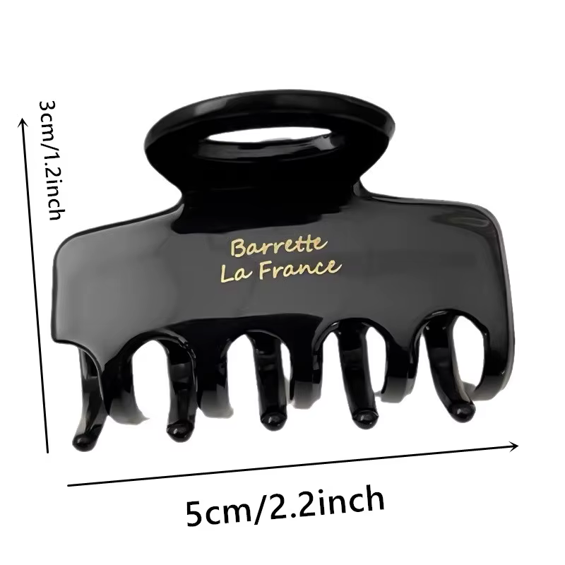 Pinces à cheveux en acétate rouge