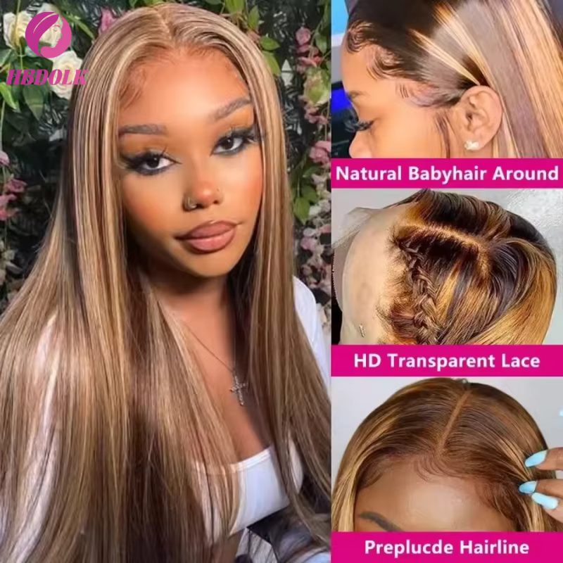 Perruque Lace Front Wig naturelle lisse