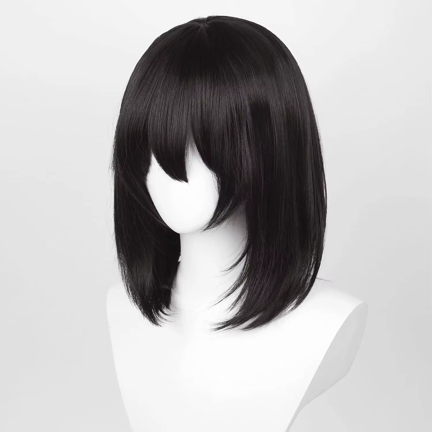 Perruque Bob noire pour femmes et hommes