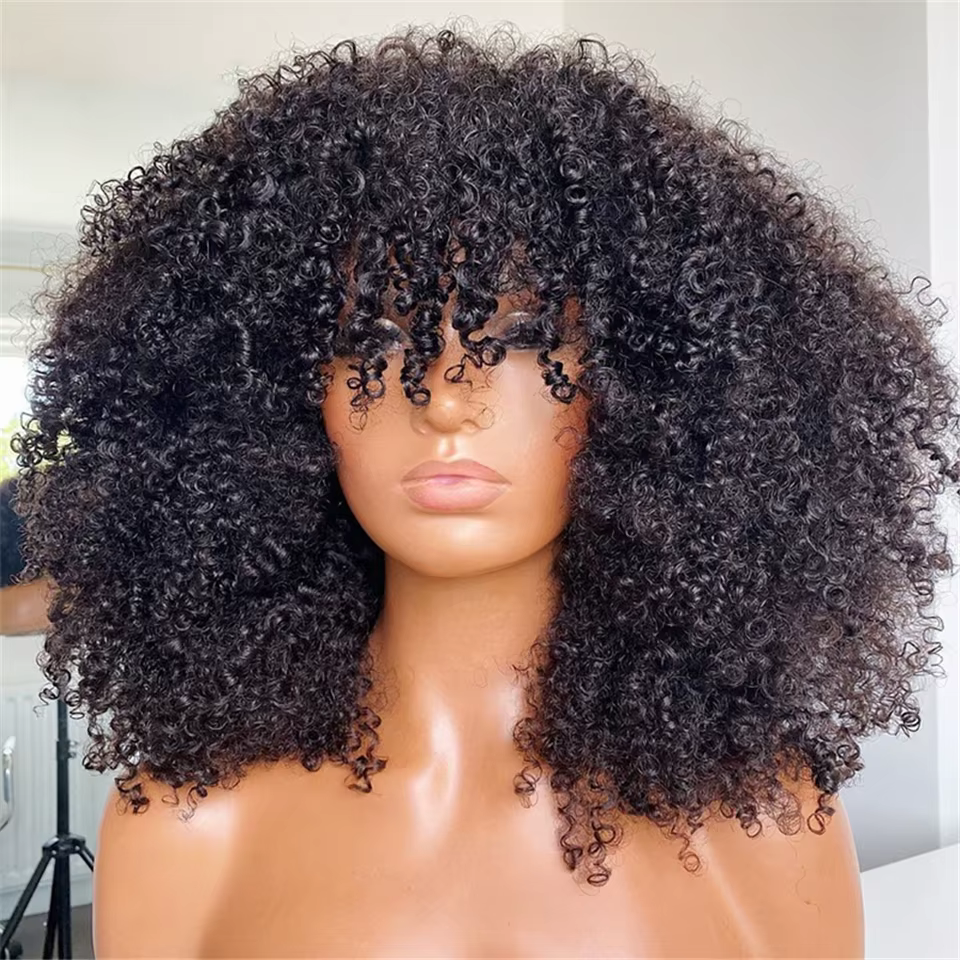 Perruque brésilienne afro bouclée crépue
