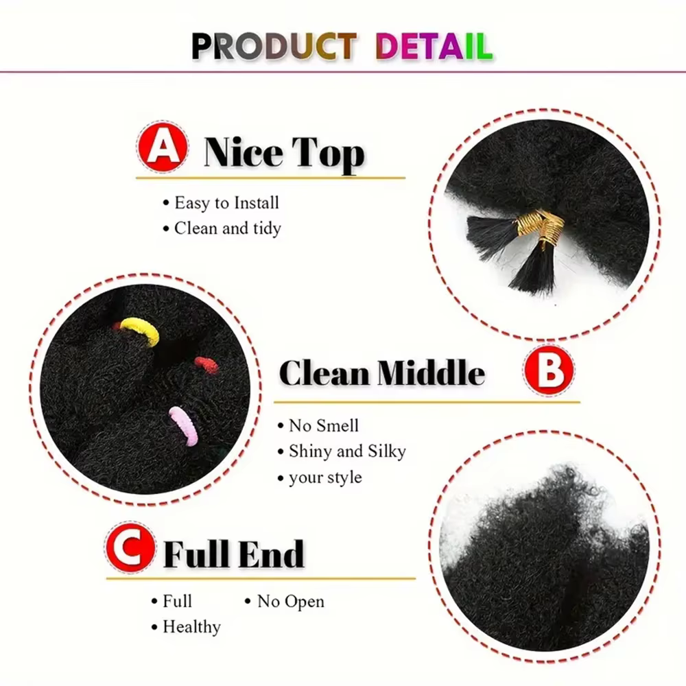 Afro crépus torsion tressage cheveux 12 pouces pré plumé