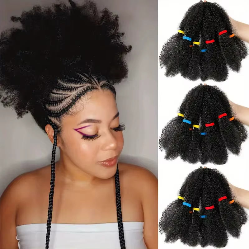 Extensions de tresses bouclées Afro Kinky Wave