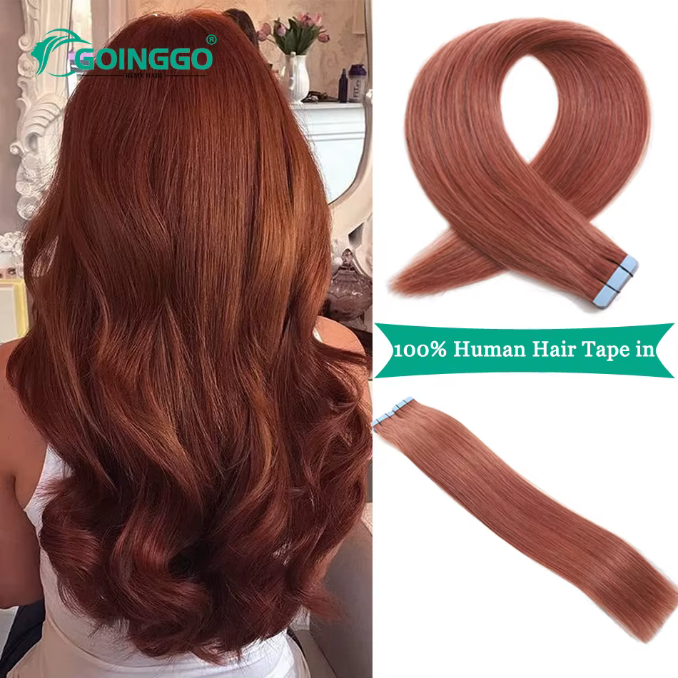 Bande Auburn dans les Extensions de cheveux