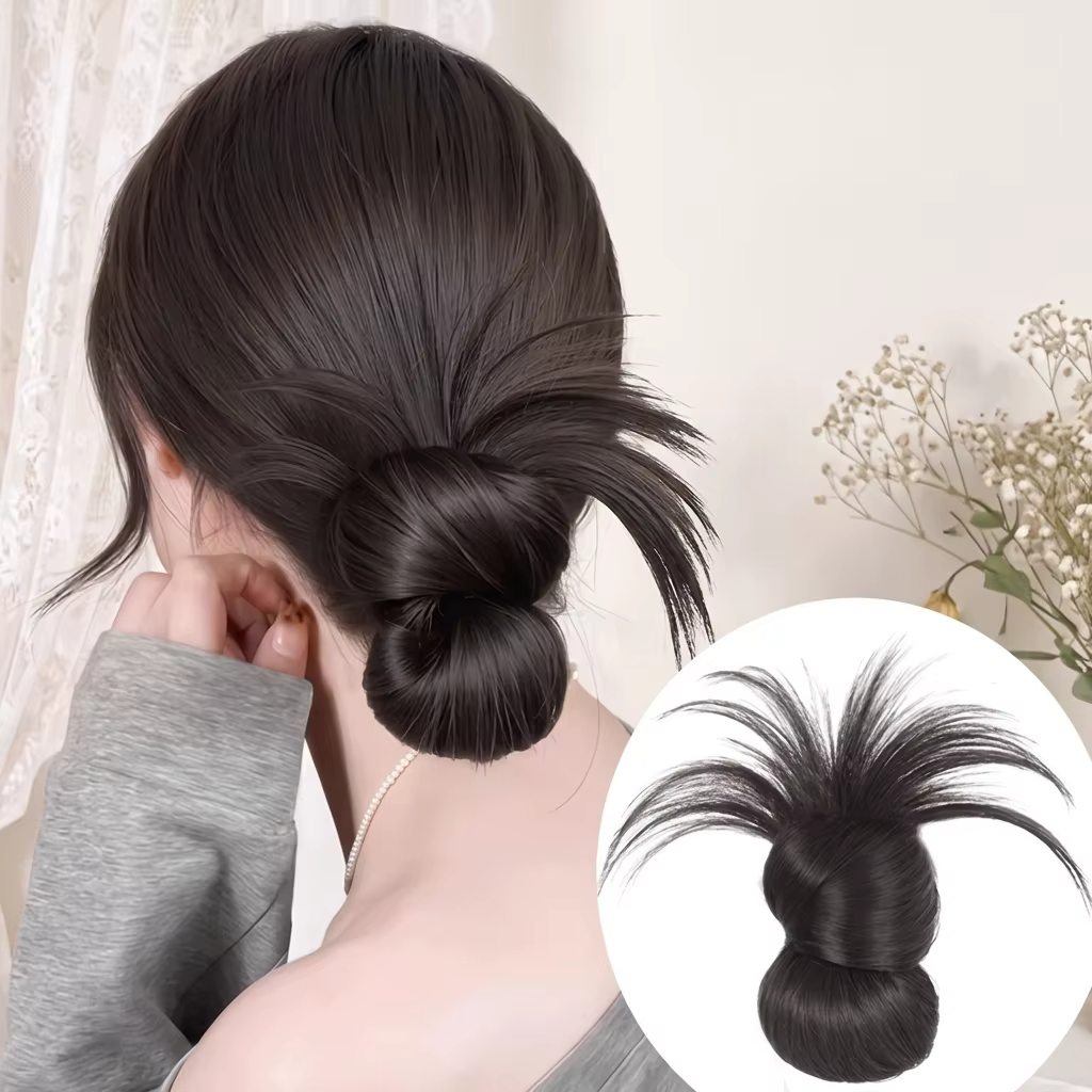 Pince à cheveux synthétique pour chignon bas
