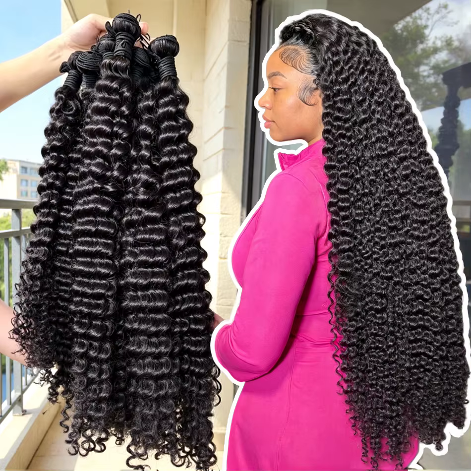 Extensions de cheveux humains vierges non traités