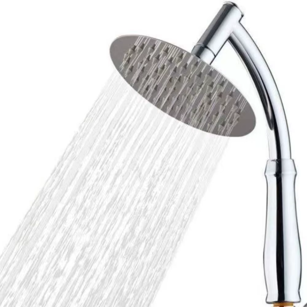 Pommeau de douche carré en acier inoxydable haute pression, extension de douche à effet pluie, grande extension de douche incurvée
