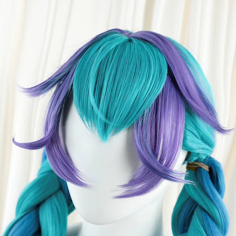 ROLECOS LOL Rain Shepherd Gwen – perruque de Cosplay pour femmes