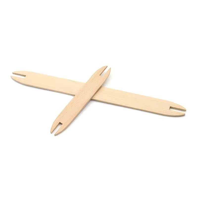 E8BD 5PCS Sticks tissage en bois 6 pouces 11,8 pouces tissage long