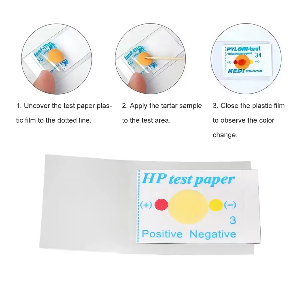Test de santé physique 2026 Détection de Helicobacter Pylori Test salivaire oral Autotest Douleur d'estomac Gastrite Mesure Rapide Précision