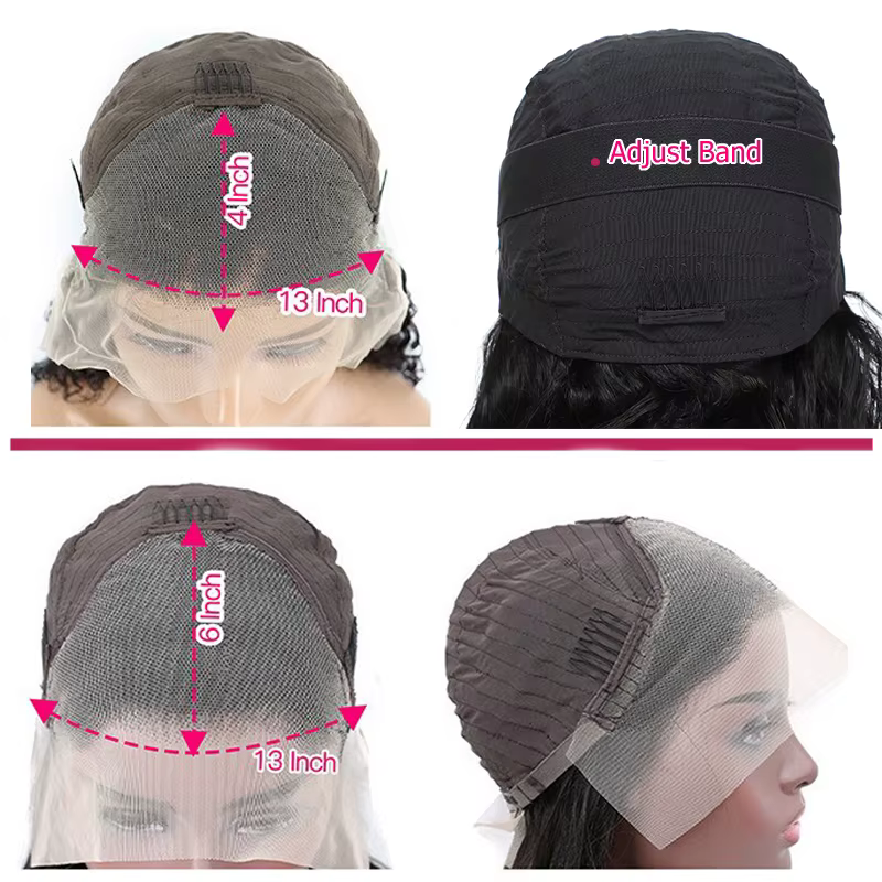 Perruques Lace Front Mureen Deep Wave 100% Cheveux Humains 13x6 Pré-Pluckées pour Femmes