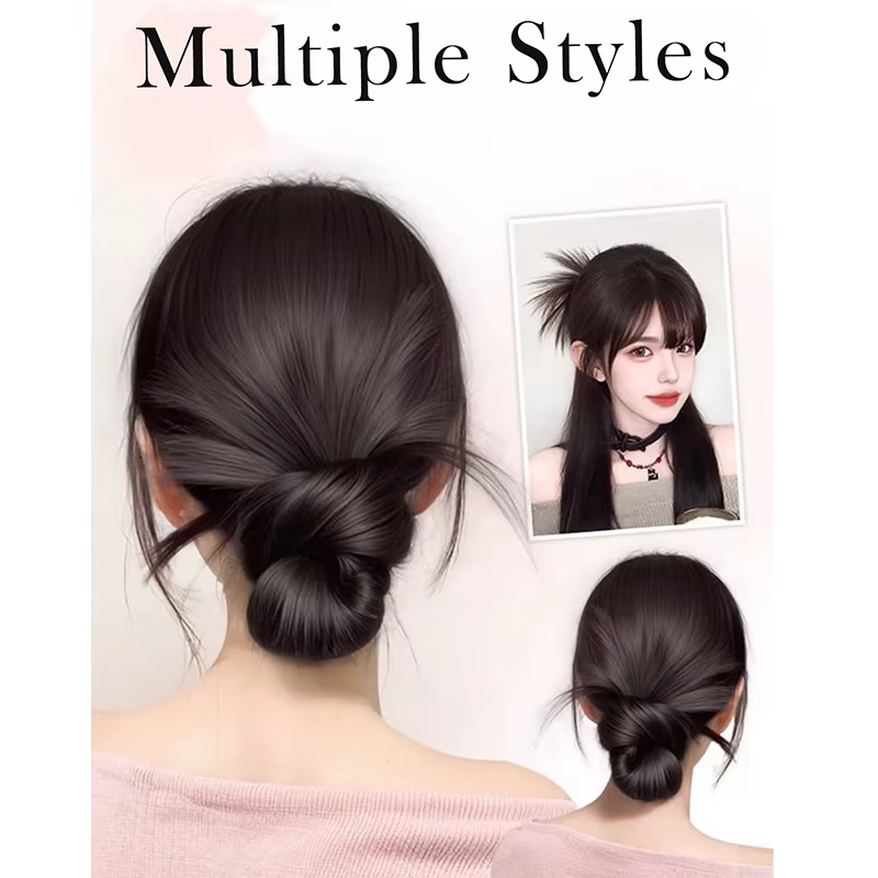 Perruque chignon bas à clipser