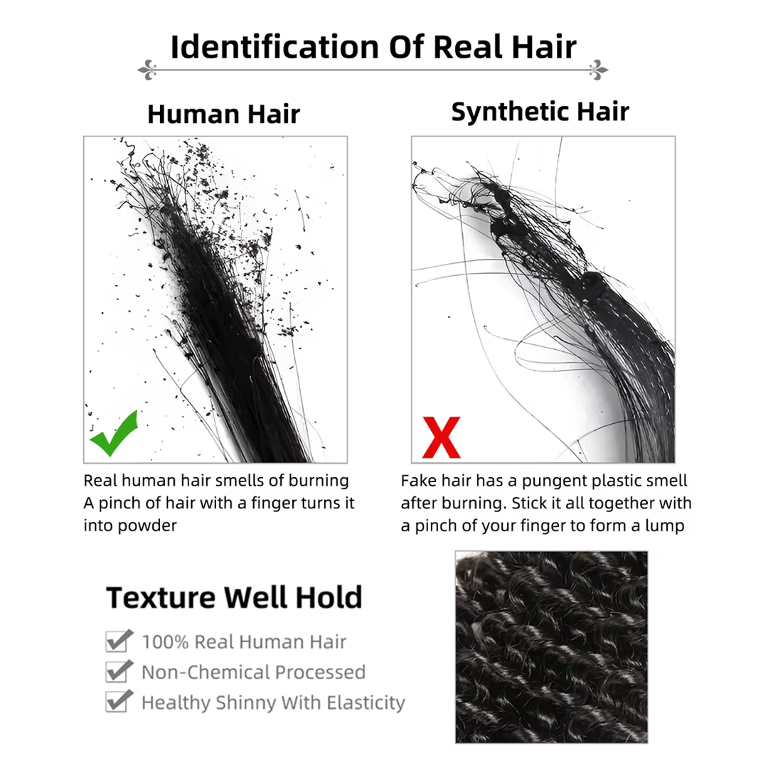 Extensions de cheveux au crochet sans nœuds pré-séparées Deep Wave
