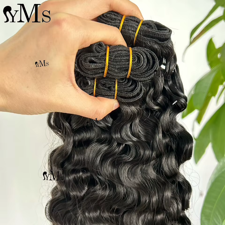 Extensions de cheveux humains bouclés indiens YMSHAIR