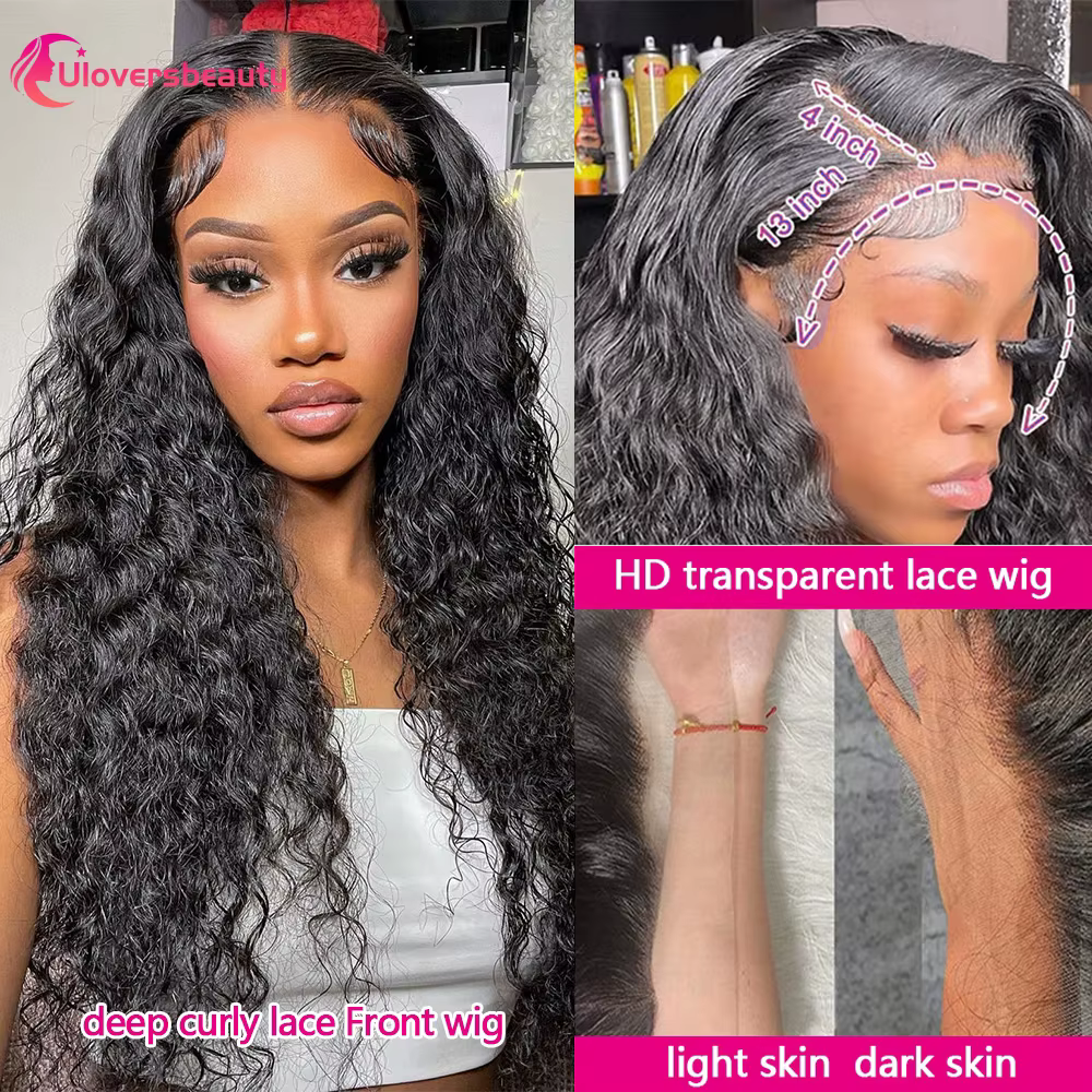 36 34 40 Bouclée Perruques Cheveux Humains Water Curly Human Hair Wigs 13X6 Curly Human Hair Wig Perruque Bouclée Cheveux Humain 250% Densité Perruque Bouclée Haut Qualité Demi 12A Perruques Bouclées 