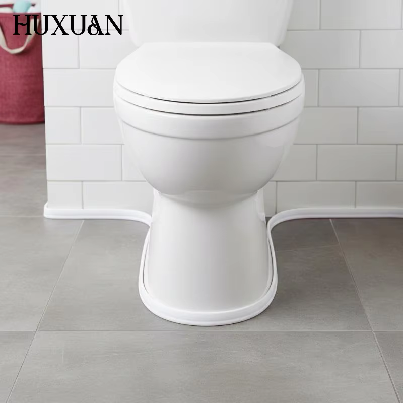 Bande de séparation PVC pour douche, 1 pièce, 1,2 m, barrière de salle de bain auto-adhésive, seuil flexible pour séparation zones humides et sèches