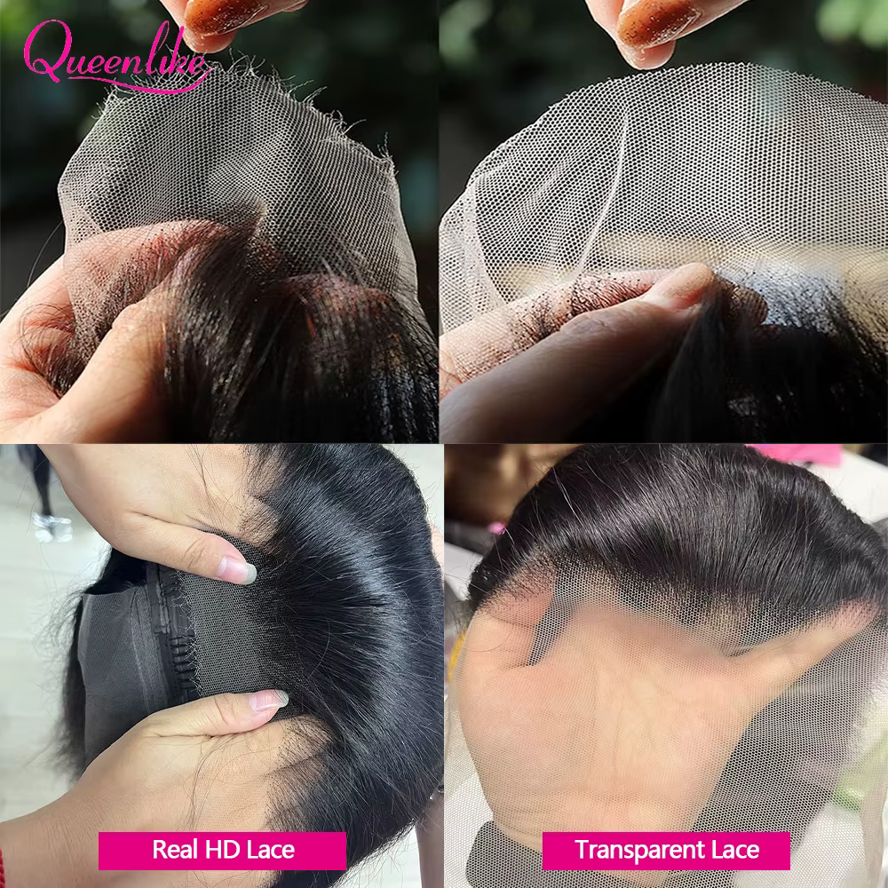 Dinner Enlike-Perruque Brésilienne Naturelle en Cheveux Lisses pour Femme