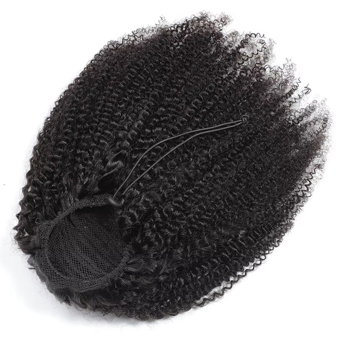 Extensions de cheveux humains crépus bouclés mongols 10-24 pouces pince queue de cheval Afro en cordon facile à porter
