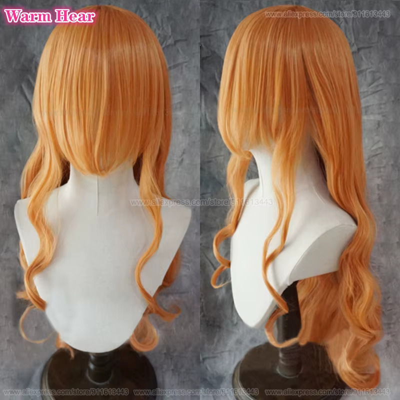 Perruque de Cosplay Anime Nami 75cm
