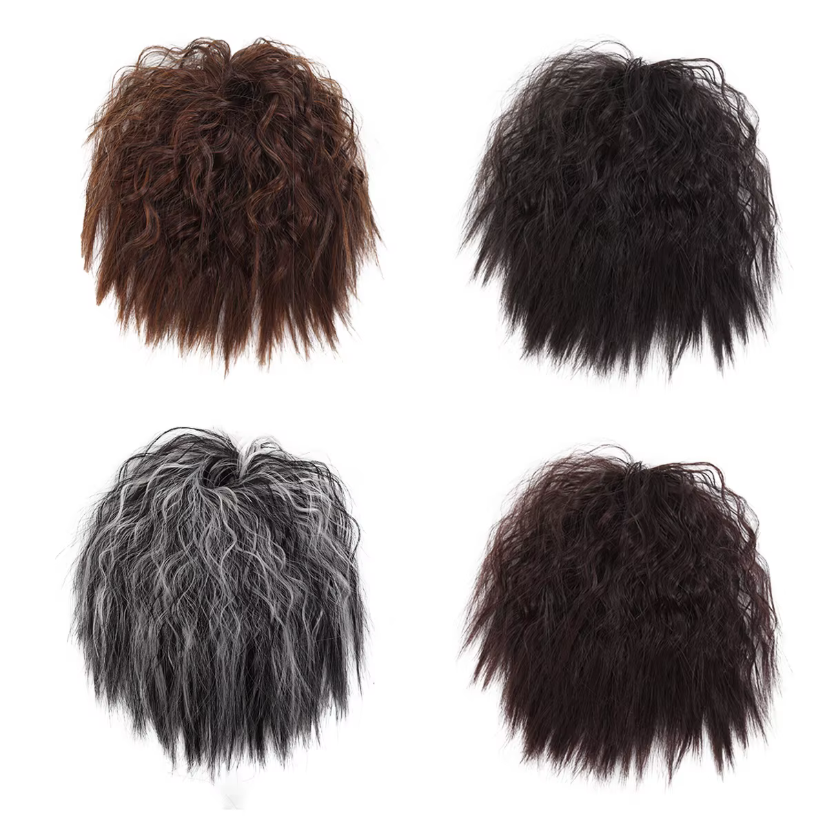 Synthetic wool curly short