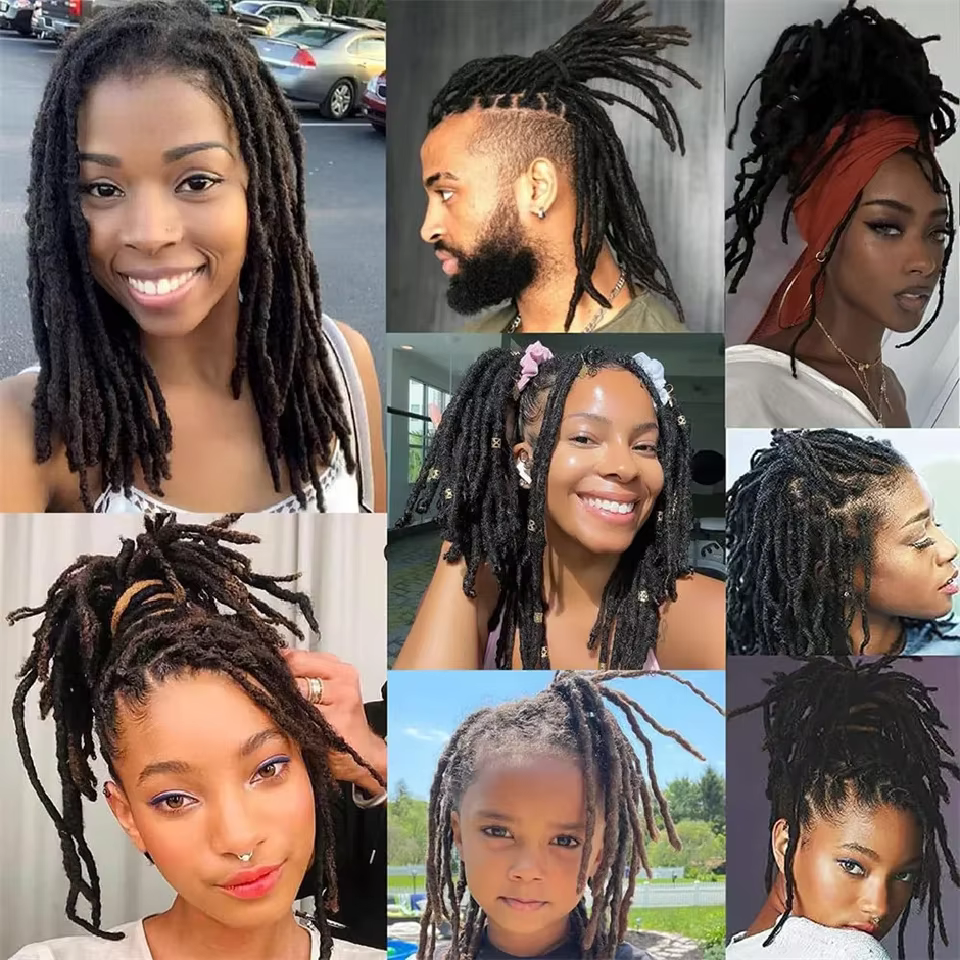 Extensions de dreadlocks faites à la main pour hommes et femmes