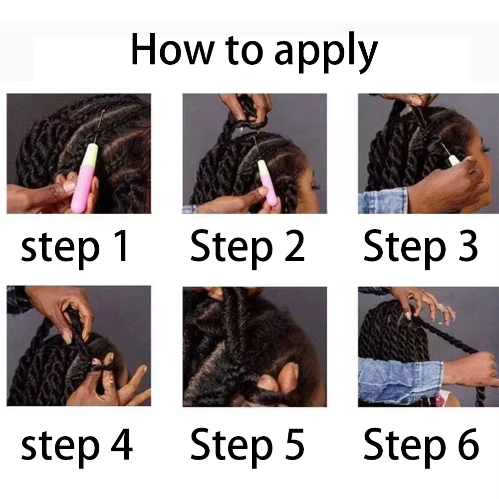 Extensions synthétiques HAIRSTAR, tresses sénégalaises au crochet, 24 pouces, 30 racines/paquet, cheveux à tresser pour femmes, jaune, rose, vert